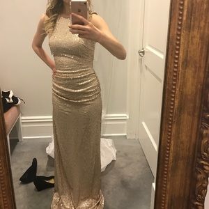 Gold Sequin Gown